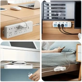 Ultra Güçlü Kendinden Yapışkanlı Priz ve Adaptör Tutucu Delmeden Sabitleme Çözümü thumbnail 4