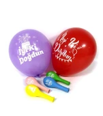İYİ Kİ DOĞDUN BASKILI BALON 10 ADET - 4