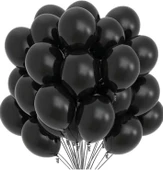 PASTEL BALON SİYAH 50 ADET - 1