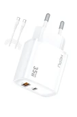 Hepu HP-C30 Yeni Nesil GAN 35W Type-C USB-C PD +USB QC Hızlı Şarj Adaptörü - 2