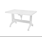Omnipazar MT-GF212 Prima Ancora Plastik Dikdörtgen Bahçe Balkon Masa 75x120 cm - 3