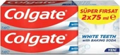 Colgate White Teeth Baking Soda Beyazlatıcı Florürlü Diş Macunu 75 ml 2 Adet - 1