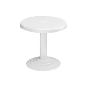 Omnipazar MT-GF401 Beyaz Spark Bahçe Balkon Kısa Sehpa Ø50 Cm - 1