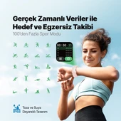 Ttec Tempus 46MM Tft Ekranlı Dikdörtgen Kasa Akıllı Saat thumbnail 10