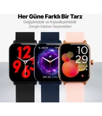 Ttec Tempus 46MM Tft Ekranlı Dikdörtgen Kasa Akıllı Saat thumbnail 7