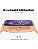 Ttec Tempus 46MM Tft Ekranlı Dikdörtgen Kasa Akıllı Saat thumbnail 3