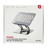 Rtako RS-CP84 360 Derece Dönebilen Tablet Laptop Standı (Gri) - 3