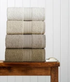 4lü Havlu Seti Rainbow Kahve 50x85cm - 3