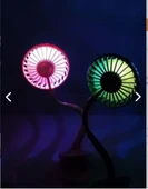 Portatif Işıklı Mini Klipsli Fan - 2