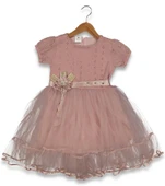 Kız Çocuk Brodeli Tül Elbise BGL-ST04441 - 2