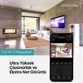 Ttec Wizi Pro Full Hd 360 Derece Tak Çalıştır Wi-Fi Akıllı Kamera thumbnail 3