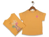 Kız Çocuk Çiçek Baskılı Tişört BGL-ST04451 - 3