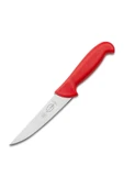 f.dick 8.2006.15-03 Ergogrip Deri Soyma Bıçağı Kırmızı (15cm) - 1