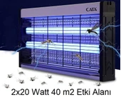 Cata CT-9401 UV Işıklı Elektrikli Sinek Öldürücü Sessiz ve Etkili Haşere Kovucu 2X20W - 2