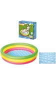 Bw51104 Şişme Taban 3 Halkalı Yuvarlak Çocuk Havuzu 102x25cm Kutulu - 1