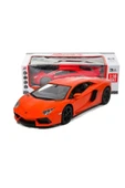 Uzaktan Kumandalı Turuncu Yarış Arabası Şarjlı Işıklı Araba 1:16 - 1