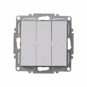 Karen 3’lü Beyaz Anahtar Modern Duvar Anahtarı - 1