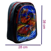 Gen-Of 2 Bölmeli Yarış Arabası Okul Sırt Çantası Ve Beslenme Çantası Mavi KOD:1309 thumbnail 3