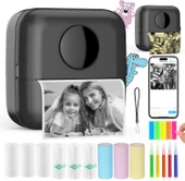 Mini Fotoğraf Resim Yazıcı Kablosuz Etiket Yazıcı Baskı Makinesi Ios Android Uyumlu Termal Printer - 1