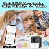 Mini Fotoğraf Resim Yazıcı Kablosuz Etiket Yazıcı Baskı Makinesi Ios Android Uyumlu Termal Printer - 3