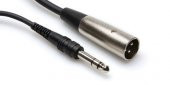 HOSA 1/4'' TRS - XLR (M) balanslı kablo 1.5 mt. - 1