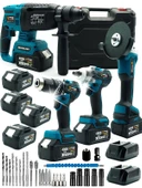 Germany Style ProGP 5'Li Set Kaynak Makinesi Kırıcı Delici Matkap Taşlama Bijon Sökme Vidalama Set - 3