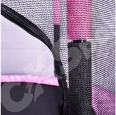 Fileli Büyük Boy Trambolin 140 cm Çap Korumalı Kolay Kurulum  Pembe CKS131 - 6