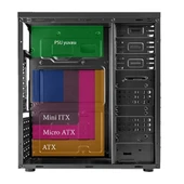 VENTO TA-K61 650 Watt 80+ SİYAH KASA FSP POWER - 5