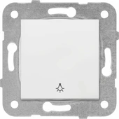 Karen Serisi Beyaz Zil Duvar Tipi Modern Zil Anahtarı - 1