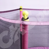 Fileli Büyük Boy Trambolin 140 cm Çap Korumalı Kolay Kurulum  Pembe CKS131 - 7
