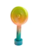 Inovaxis Mini El Fanı Taşınabilir Serinletici Işıklı Şarjlı Vantilatör 3 Kademeli Hız Ayarı - 2