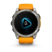 Garmin Fenix 8 – 51mm AMOLED Sapphire Titanyum Turuncu/Grafit Kayışlı - 4