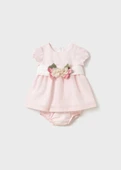 Mayoral kız bebek elbise şort takım - 5