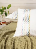 Cottonbox Tek Kişilik Lastikli Çarşaflı Pike Takımı Aura Pebble Hardal - 2
