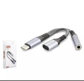 HADRON GJ-014 TYPE-C TO TYPE-C + 3.5MM F KABLO AUDIO SİYAH - 1