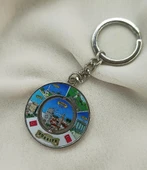 Anahtarlık Metal  Ay Yıldız Turizm  Antalya Görselli Çanta Araba Cüzdan Süsü - 1
