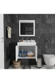 ROZBO MOBİLYA Helia Serisi 2 Kapaklı 60 cm Modern Banyo Dolabı - 2