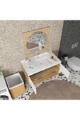 ROZBO MOBİLYA Vivia 100 cm Banyo Dolabı Takımı - 8