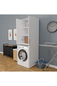 ROZBO MOBİLYA 2 Kapaklı 3 Raflı Çamaşır Makinesi Dolabı Alt Üst Takım 65 x 62 - 3