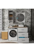 ROZBO MOBİLYA Modern Tek Kapaklı Aynalı Çok Amaçlı Banyo Dolabı - 2