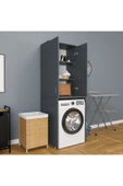 ROZBO MOBİLYA 3 Raflı 2 Kapaklı Çamaşır Makinesi Dolabı 65 x 62 - 1