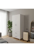 ROZBO MOBİLYA 2 Kapaklı 2 Çekmeceli Giyinme Dolabı - 3