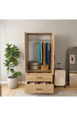 ROZBO MOBİLYA 2 Kapaklı 2 Çekmeceli Giyinme Dolabı 52x80x190 - 2