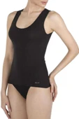 Kom Kadın Beyaz Singlet Basic Kalın Askılı Atlet Yeni Sezon - 3