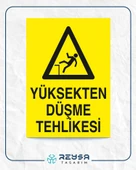 Yüksekten Düşme Tehlikesi Sticker 20X28 Cm thumbnail 1