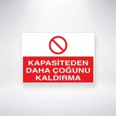 Kapasiteden Daha Çoğunu Kaldırma Sticker 20X28 Cm - 1