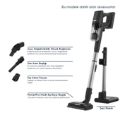 Electrolux 800 Cordless Cleaner EP81UB25GG Şarjlı Dikey Süpürge thumbnail 3