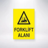 Forklift Alanı Sticker 20X28 Cm - 1
