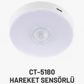 CATA CT-5180 Şarjlı Dolap İçi Kabin LED Aydınlatma  Mıknatıslı ve Hareket Sensörlü Lamba 4000K Doğal Beyaz - 3
