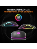 Lenovo Lecoo MS108 Kablolu RGB LED Aydınlatmalı 6400DPI 7 Tuşlu Gaming Mouse Siyah - 10